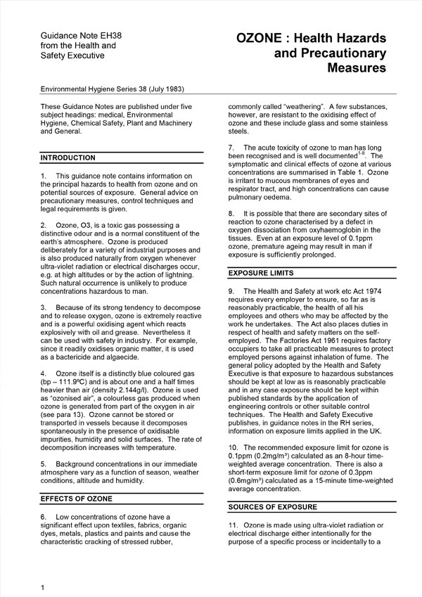 EH38-guidance-note